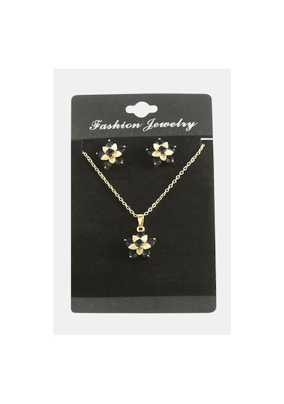 Çiçek Zirkon Taşlı Set Kolye 11 78055176