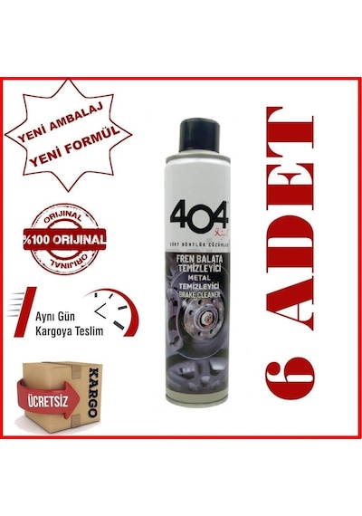 404 Fren Balata Temizleyici Spreyi 500Ml 6 Adet +