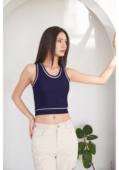 Fullamoda Fitilli U Yaka Body 25ygb7220128345-lacivert Lacivert