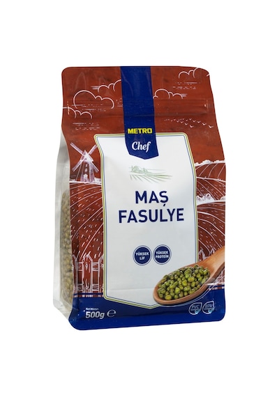 Metro Chef Maş Fasulye 500 G - Yüksek Lif Ve Protein Kaynağı, Glutensiz 3'li Ekonomik Paket - 3 Tarı