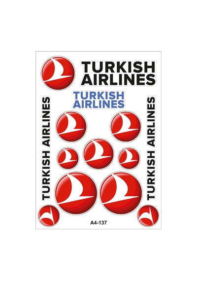 A4 Sticker 137 Tek Paket Çoklu Sticker Siyah