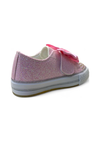Tuğba Ortopedi 1210 Kız Çocuk Okul Öncesi Kurdele Işıklı Sneaker Pembe