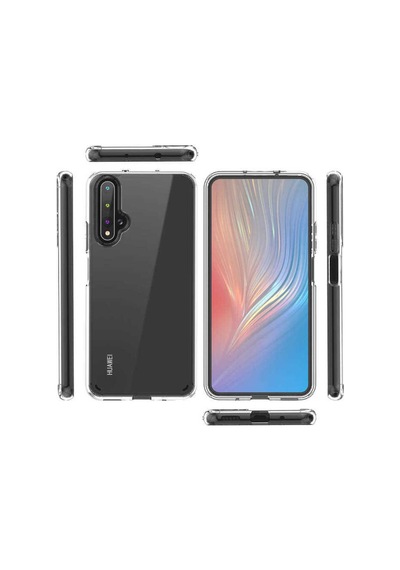 Huawei Nova 5t Kılıf Zore Coss Kapak Renksiz