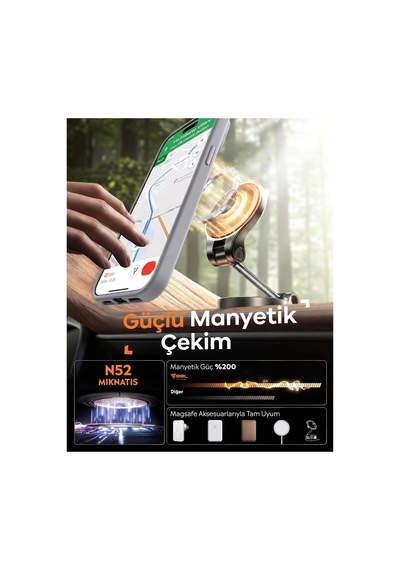 İphone 14 Pro Max Uyumlu Magsafe Manyetik Kılıf Kamera Korumalı, Çizgili Dokulu, Darbelere Ve Çizilmelere Karşı Dayanıklı, Şık Tasarım Telefon Kılıfı Gri