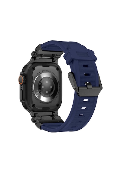 Watch Ultra 49mm Krd-101 Titanyum Metal Başlıklı Silikon Kordon