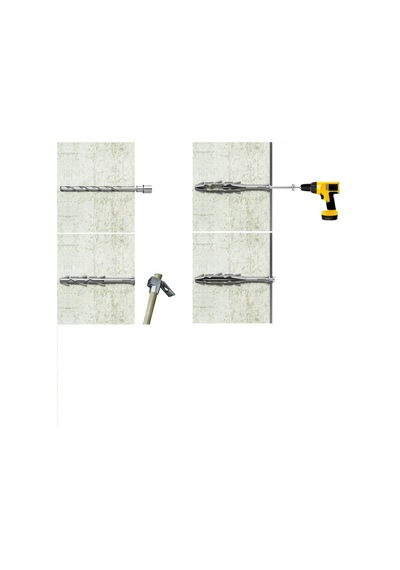Ağır Yük Dübeli Vidasız Ø10x120mm 25 Adet