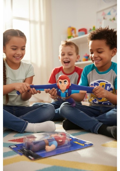 Brawl Stars Monster Flex Esnek Oyuncak Figür - Çek Uzat Stres Oyuncağı