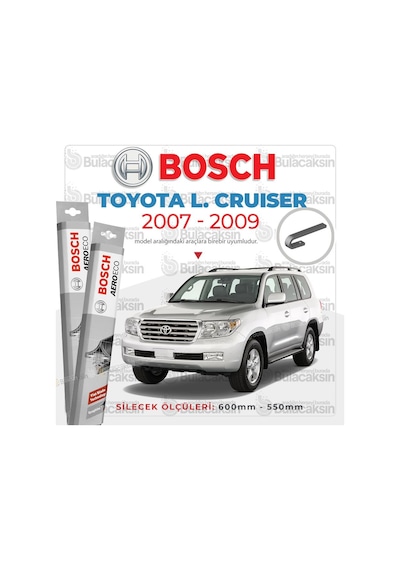 Toyota Uyumlu Land Cruiser Muz Silecek Takımı 2007-2009 Bosch Aeroeco