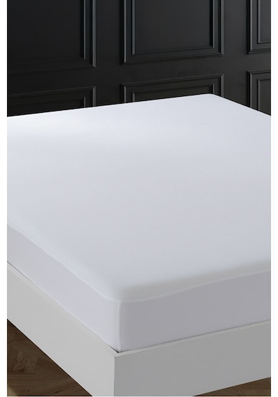 Tek Kişilik Sıvı Geçirmez Lastikli Yatak Alezi 100x200x40 Cm Sessiz Ve Yumuşak Kumaş Beyaz