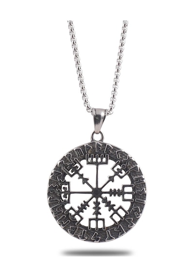 Ottoman Çelik Viking Rune Odin Sembolü Model Erkek Kolye Ckl0Vkng Çelik
