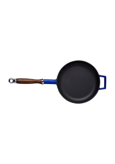 Metal Döküm Kızartma Tavası, 24 Cm, Mavi Diğer