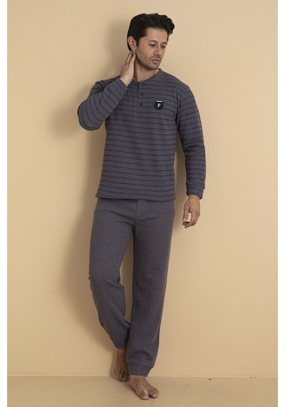 Wordex Falkom 5701 Selanik Kumaş Kışlık Kalın Kumaşlı Erkek Çizgili Pijama Takımı Açık Kahverengi Wordex Falkom 5701 Selanik Kumaş Kışlık Kalın Kumaşlı Erkek Çizgili Pijama Takımı Açık Kahverengi
