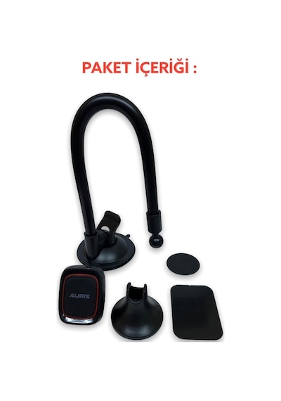 Manyetik Mıknatıslı Vantuzlu Oto Araç Içi Telefon Tutucu