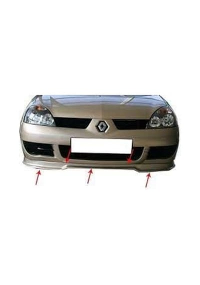 Renault Clio Uyumlu 2 Arka Tampon Altı Fiber 1998-2008