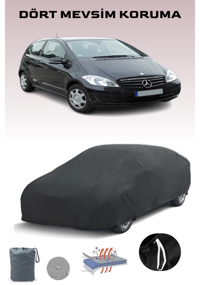 Siyah Mercedes A-serisi Coupe W169 2008 - 2012 Araba Brandası, Oto Örtüsü, Araba Çadırı Siyah