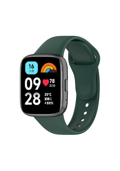 Xiaomi Redmi Watch 3 Active Uyumlu Klasik Omsy Kordon-koyu Yeşil