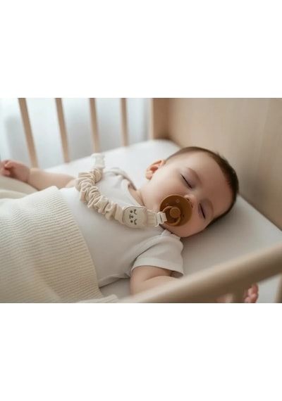 Babyjem Bürümcüklü Emzik Askısı Somon