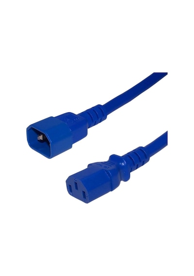 C13-C14 Power Kablosu 2 Metre Mavi 3X1.5 Mm