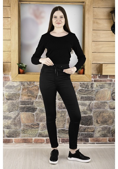 Black Steel Quıts Kıds Kemer Lastik Paça Düz Pantolon 23000 Qkbyn 23000