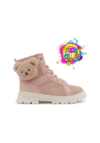 Cool Luno Hayvan Figürlü Ortopedik Kaymaz Taban Unisex Çocuk Bot Pudra