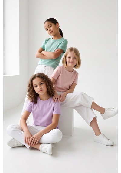 Kiagu Kız Erkek Çocuk Basic Tişört 3'lü Set Pamuklu Kısa Kollu Çocuk Tişört 2-13 Yaş T-shirt Çok Renkli Kiagu Kız Erkek Çocuk Basic Tişört 3'lü Set Pamuklu Kısa Kollu Çocuk Tişört 2-13 Yaş T-shirt Çok Renkli