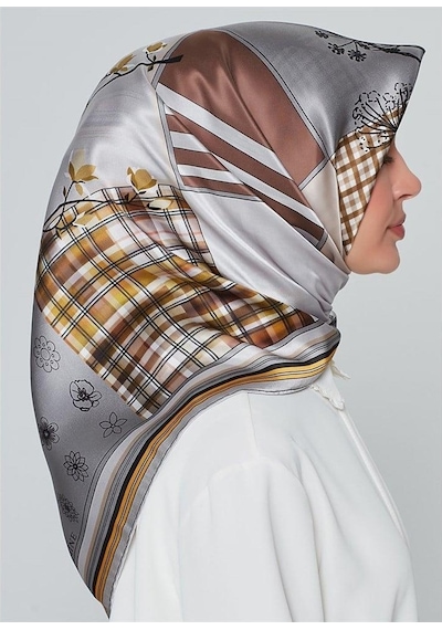 Armine İpek Eşarp Nostalji - 8303-37 Twill - 8128-21