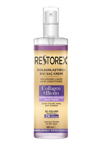 Restorex Sıvı Saç Kremi Kolajen Biotin 200 Ml - 6 Adet Tarı