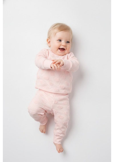 Tiffany Baby & Kids Puffy Cloudy Tasarımlı Pijama Takımı Pembe