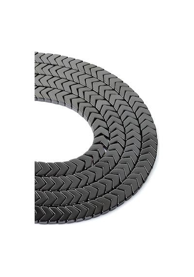 8 x 3 MM Gri Çavuş Hematit Taşı Dizi Pembe