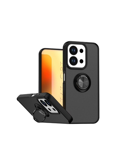 Xiaomi Redmi 15c 4g Montreal Yüzüklü Silikon Kapak Siyah