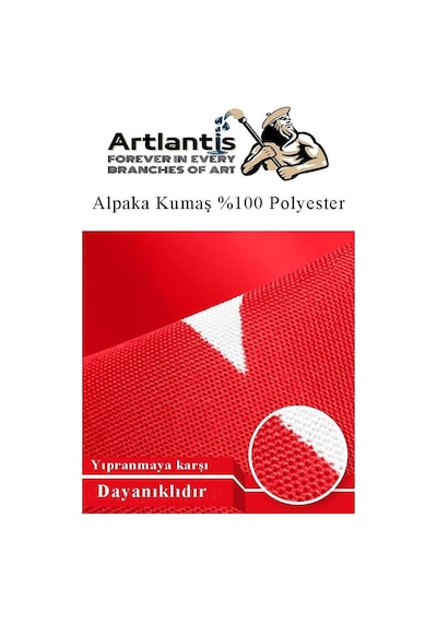 Bayrak 30x45 Cm Türk Bayrağı Kumaş 1 Adet Alpaka Kumaş Bez Bayrak Kaliteli Türk Bayrağı Diğer