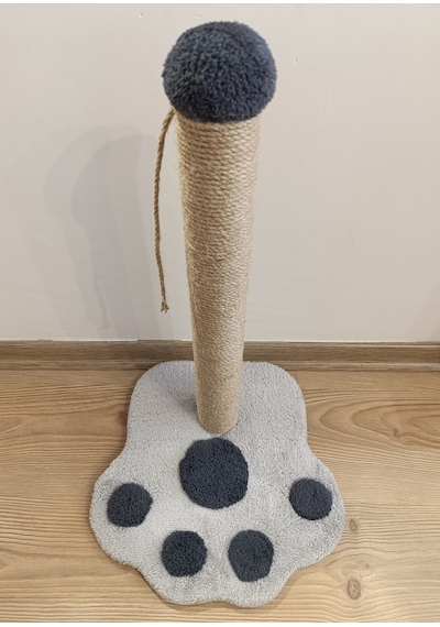 Kedi Tırmalama Tahtası Pati Modelli 50 Cm Büyük Boy Tırmalama Kedi Oyun Alanı Peluş Başlıklı
