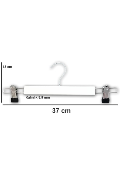 Ağırsoy 12 Adet Mandallı Etek Pantolon Askısı 37 Cm