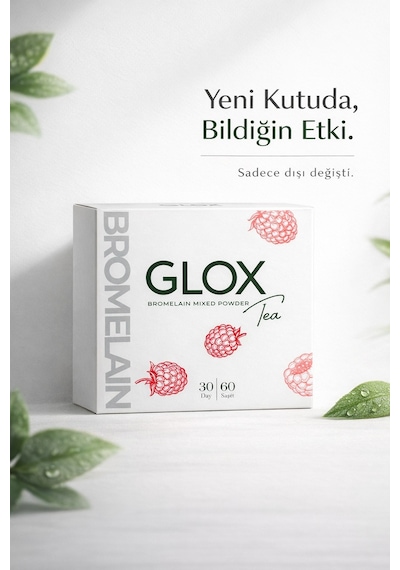 Glox Tea Bromelain  Düzenlemeye Yardımcı Bitkisel Çay 60'lı