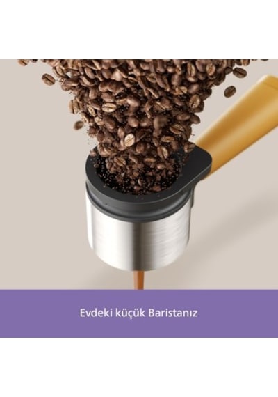 Philips Baristina Espresso Makinesi, 16 Bar Basınç, Çift Kahve Filtresi, Evde Barista Kalitesinde