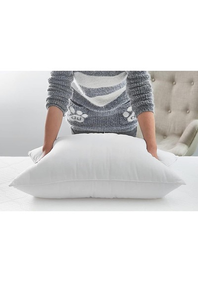 Elyaf Dolgulu 6 Adet Silikon Yastık 50x70 Cm Pamuk Otel Yastık Beyaz Yumuşak Beyaz