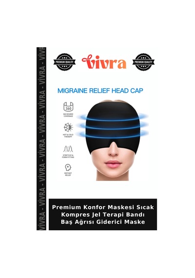Premium Konfor Maskesi Sıcak Kompres Jel Terapi Bandı Giderici Maske