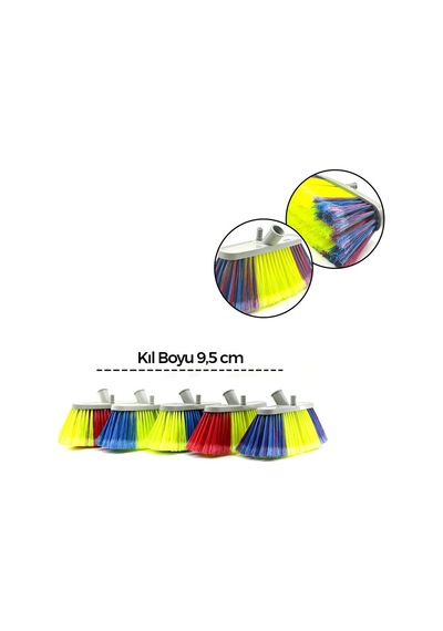 Günsan Standart Oto Yıkama Fırçası 6 Sıra - 9,5 Cm Kıl Boyu, Yumuşak Doku- 12'li Paket