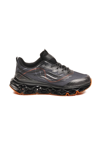 Siyah Füme Memory Foam Bağcıklı Hafif Esnek Erkek Sneaker 2326 M Siyah-füme
