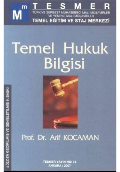 Temel Hukuk Bilgisi Arif Kocaman
