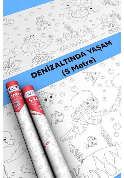 Denizaltı Boyama Kağıdı