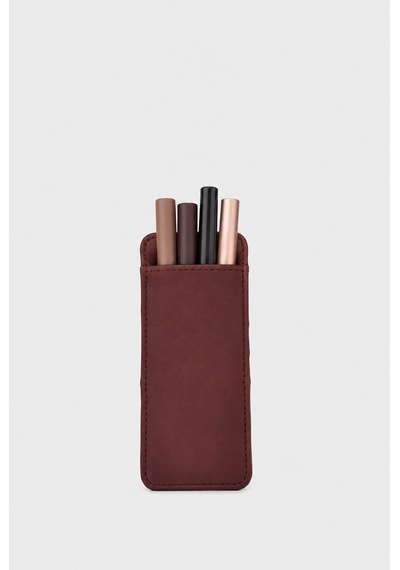 Shule Bags Miela Aynalı Kalemlik Bordo