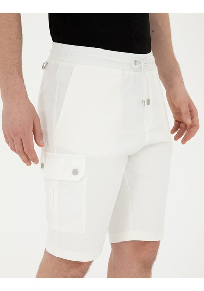 Pierre Cardin Erkek Ekru Şort Örme 50288263-vr019 Ekru