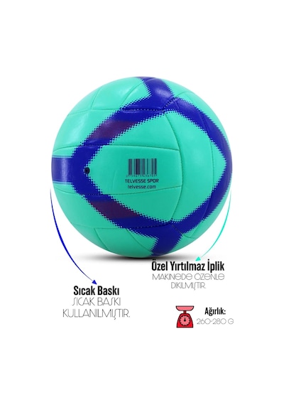 Voleybol Topu Vt500 Trick No:5 Yumuşak Doku Semi-pro İç-dış Mekan Soft Touch 270 G Yeşil