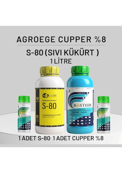 Agroege Cupper % 8 - Sıvı Kukurt S80 Set 1 LT