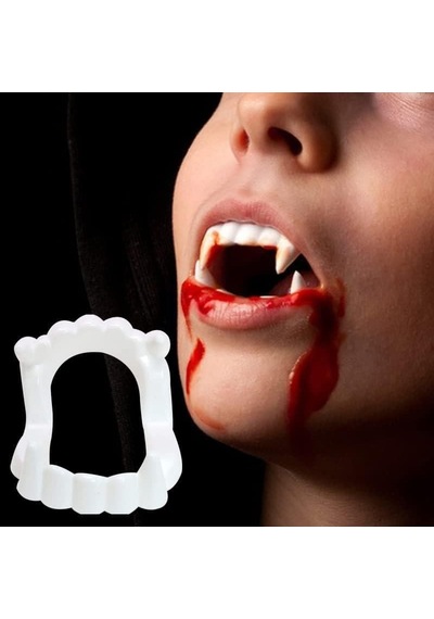 Halloween Cadılar Bayramı Vampir Dişi Çocuk Dişi 4 Lü Paket Diğer
