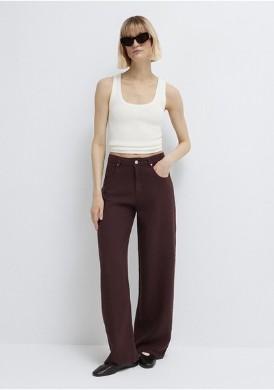 Mavi - Bordo Keten Pantolon 1011267-70259