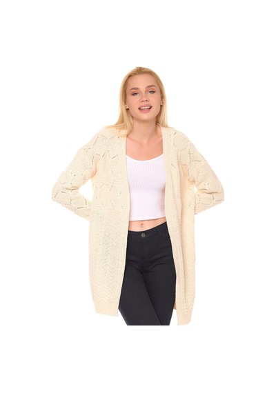 Z6694 Dewberry Bayan Hırka-ekru
