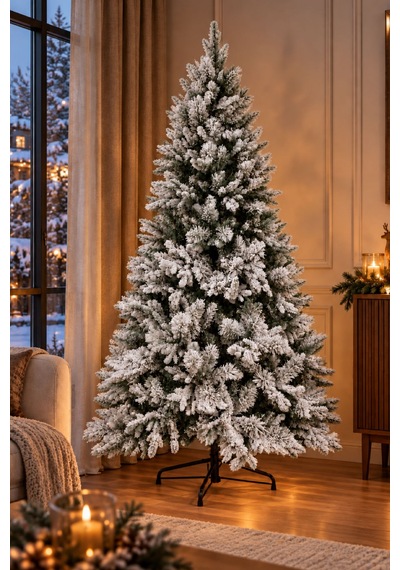 Waldern Premium Luxury Series 210 Cm Karlı Yılbaşı Ağacı