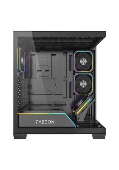 Fazeon F14 750w 80+ Bronze Tempered Glass Mesh 4x Argb Fanlı Type-c Siyah Atx Bilgisayar Kasası